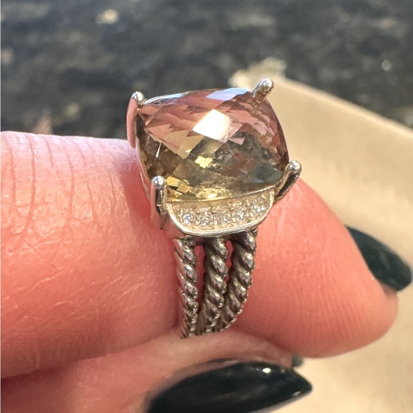 David Yurman Smoky Quartz Petite Wheaton size 6.5